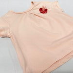 Zara Girl tee size 9-12 months (peach)