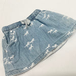 Milky chambray skirt size 6-12 months (horses)