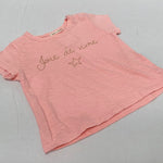 Zara Mini tee size 9-12 months (pink)