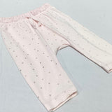 Seed pants size 0-3 months (pink & strawberry)