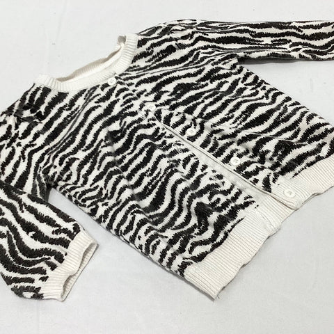 F&F cardigan size 0-3 months (zebra print)