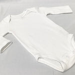 Carters Long sleeve bodysuit size 3 months (white)