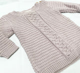 Wilson + Frenchy knit size 0-3 months (light mauve)