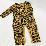 Sooki Baby Growsuit  Size 0-3 Months (yellow animal print)