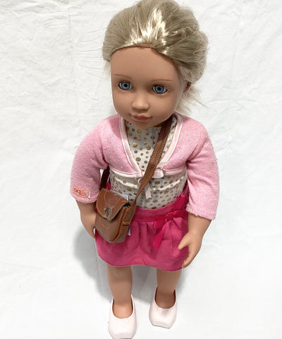 Our Generation Celebration  Doll (gold spotty top)