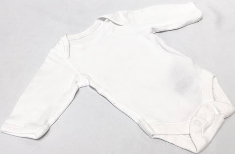 Marks & Spencer White long sleeve bodysuit size newborn