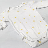 BaBu Bodysuit Size 0-3 Months (yellow stars)
