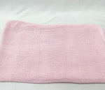 Cotton cot blanket (pink)